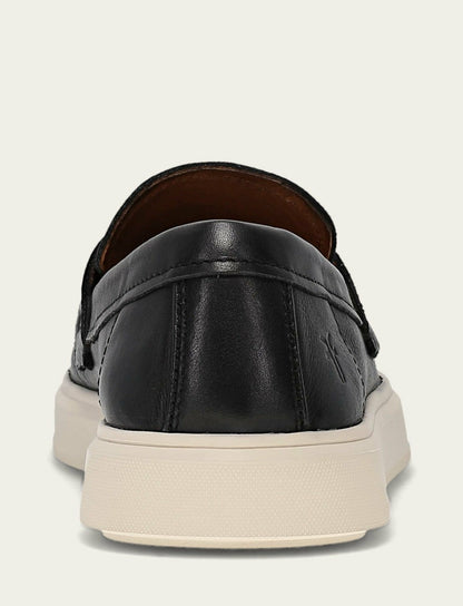Men’s Black Beau Penny Leather Sneakers