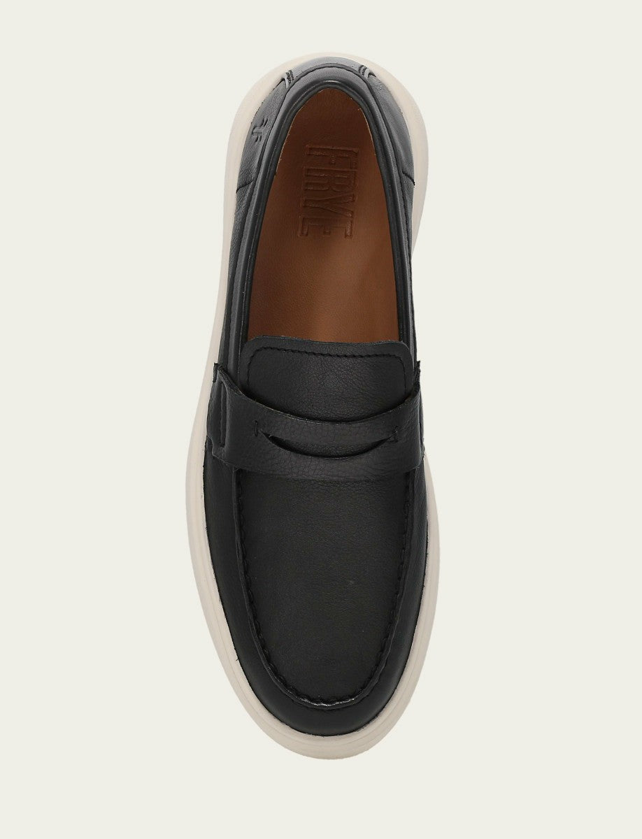 Men’s Black Beau Penny Leather Sneakers