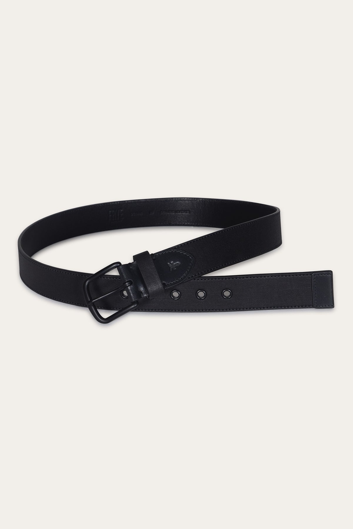 Men’s Black 38mm Coated Canvas Belt