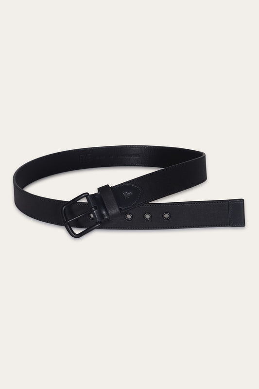 Men’s Black 38mm Coated Canvas Belt