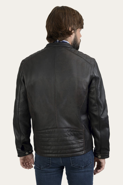 Men's Black Rustler Racer Jacket