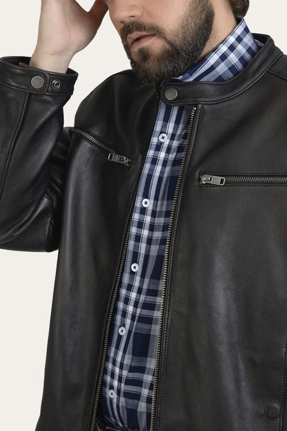 Men's Black Rustler Racer Jacket