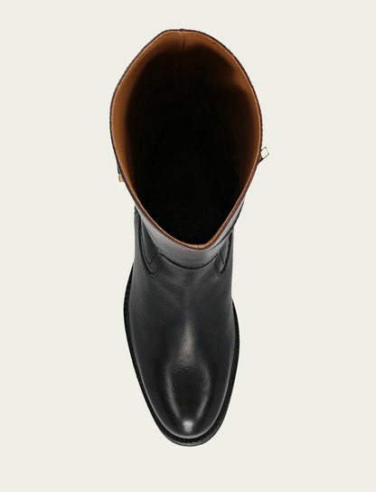 Women's Black Brown Quinn Riding Boot