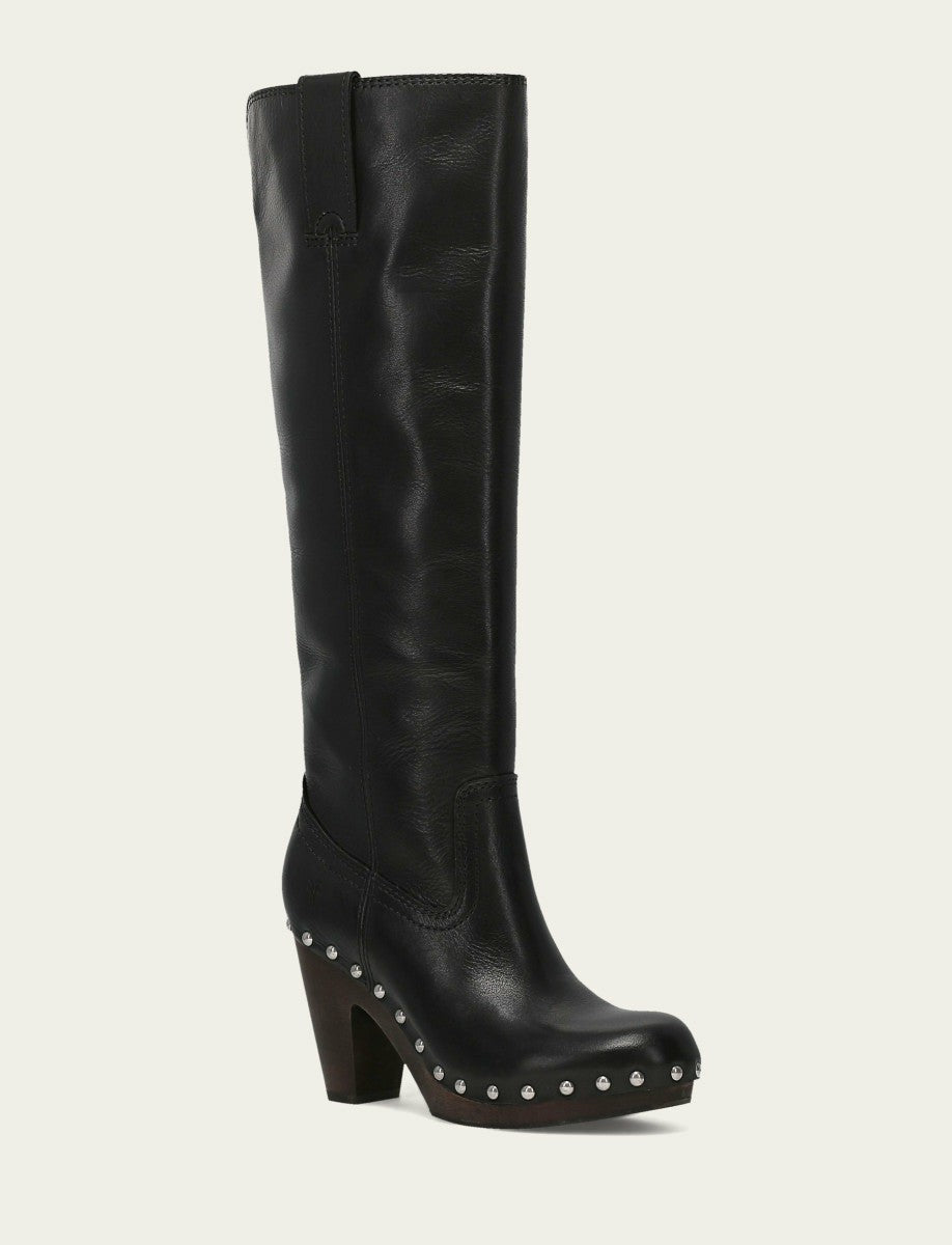 Women's Black Cindy Pull On Tall Boot