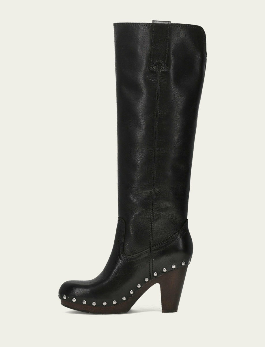 Women's Black Cindy Pull On Tall Boot