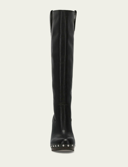 Women's Black Cindy Pull On Tall Boot