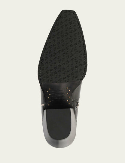 Women’s Black/Ivory Laila Double F Deco Leather Boots