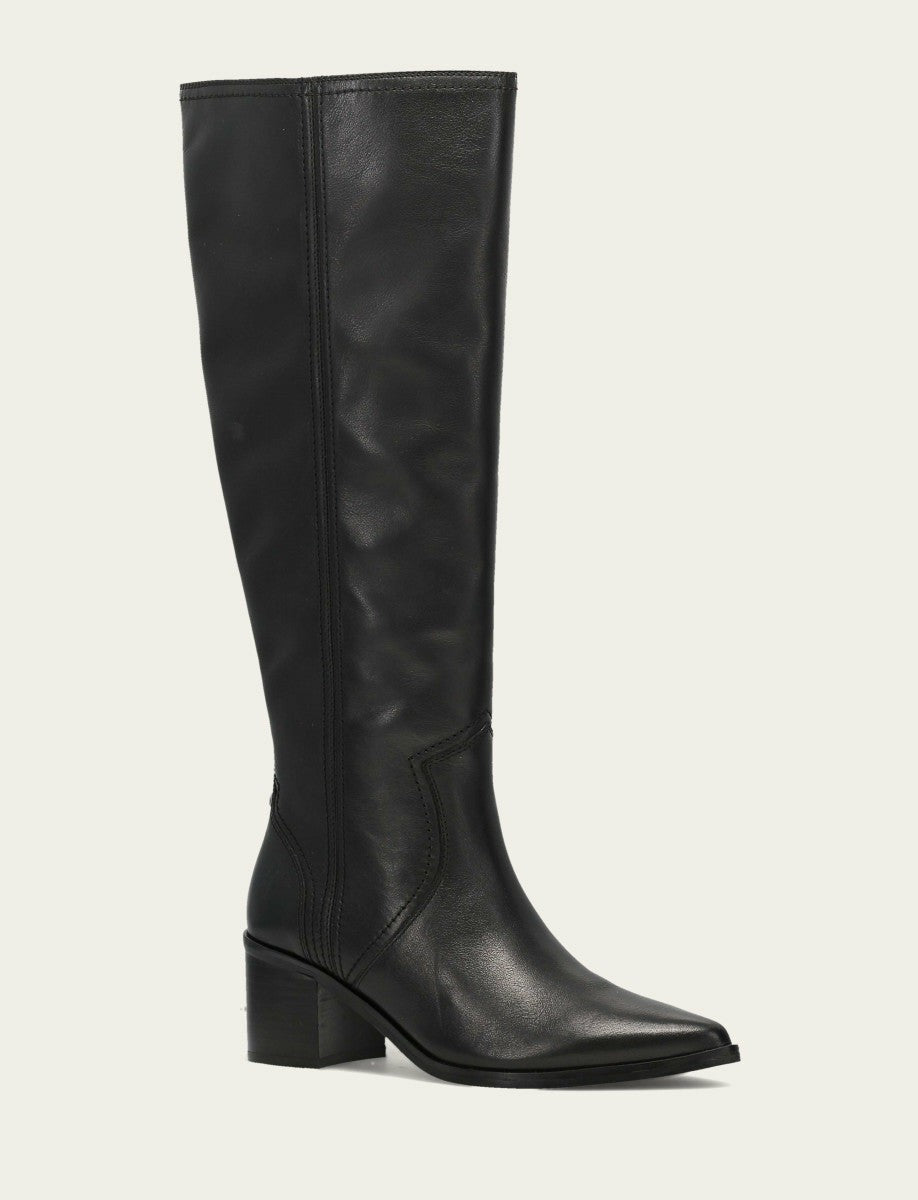 Women's Black Sadie Softy Tall Wide Calf Boot