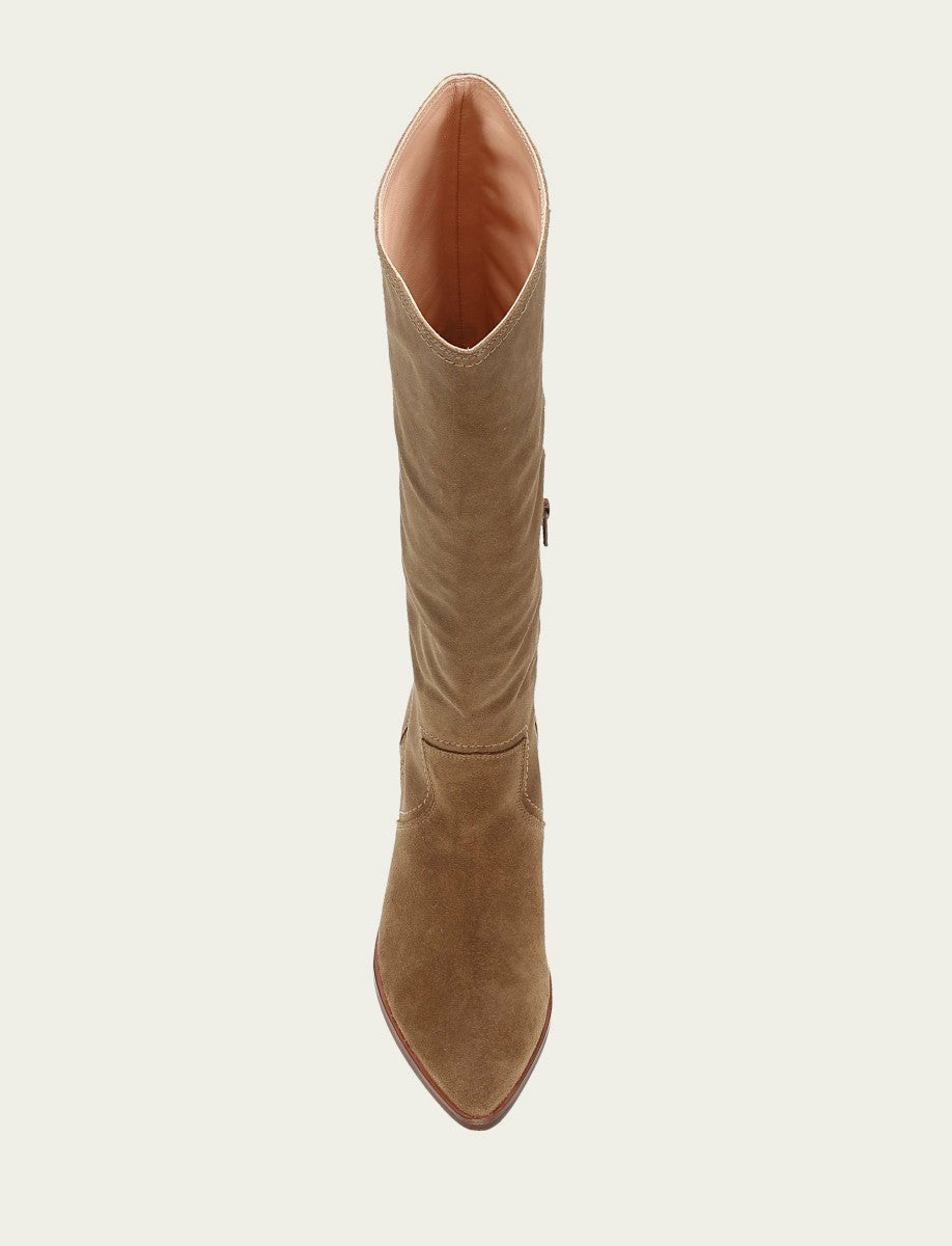 Women's Almond Sadie Softy Tall Wide Calf Boot