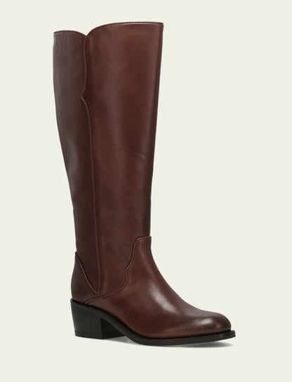 Women's Saddle Carson 2 Piping Tall Wide Calf Boot
