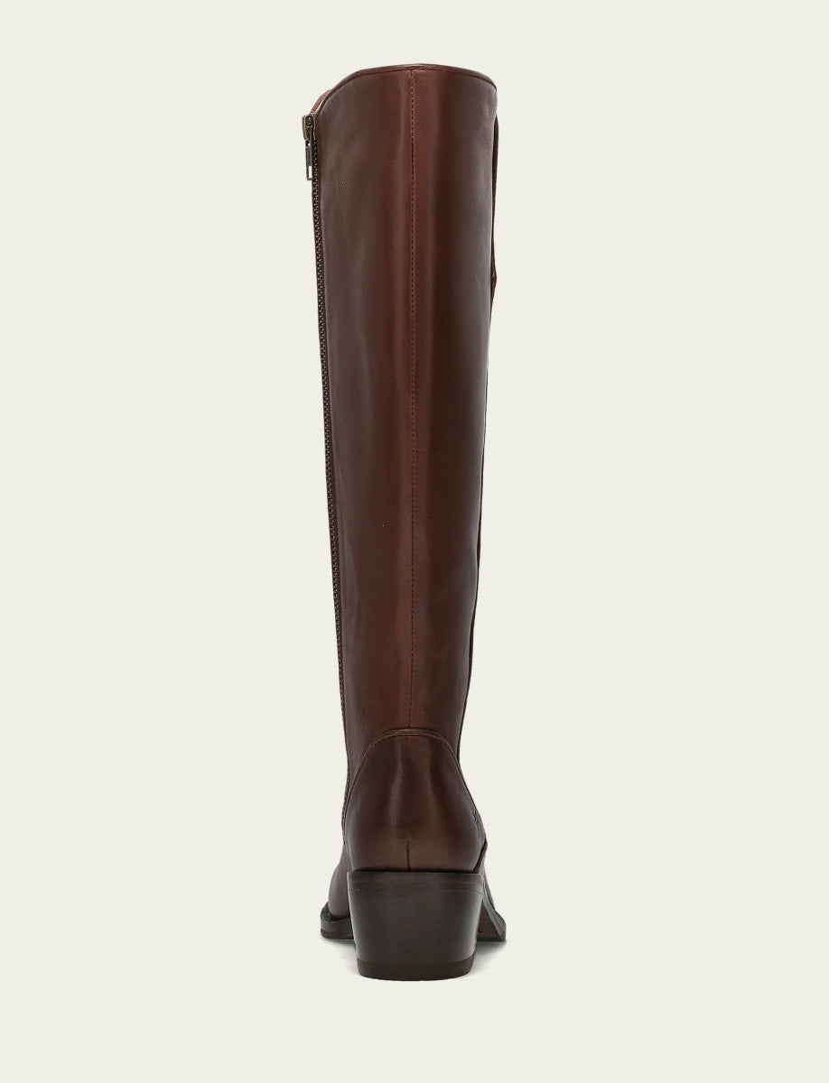 Women's Saddle Carson 2 Piping Tall Wide Calf Boot