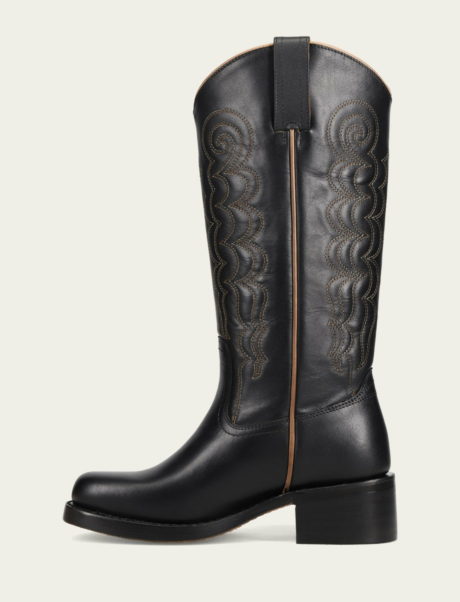 Women's Black Campus Deco Stitch Boot