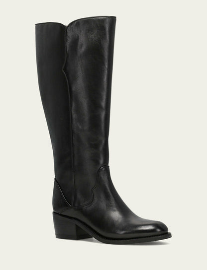 Women's Black Carson 2 Piping Tall Wide Calf Boot