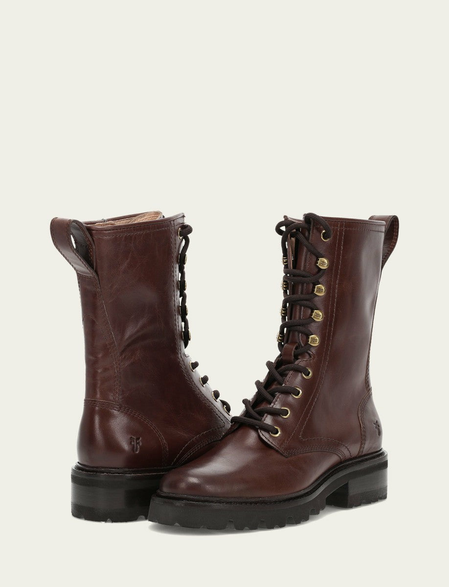 Women's Bourbon Olivia Combat Boots