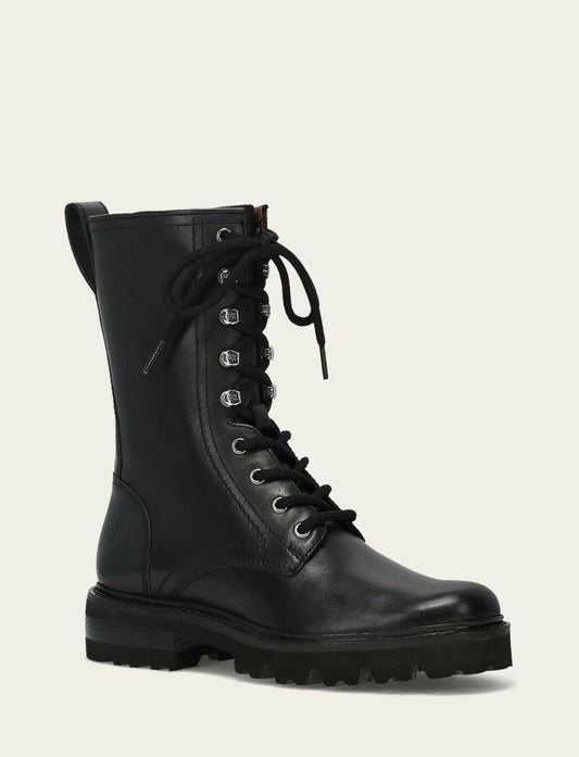 Women's Black Olivia Combat Boots