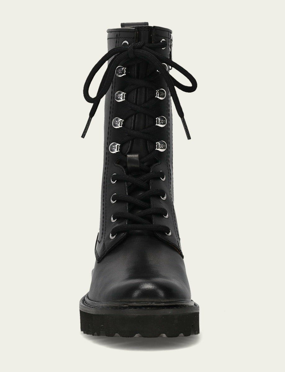 Women's Black Olivia Combat Boots