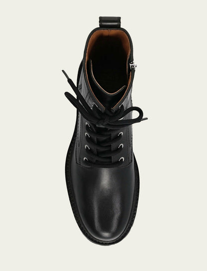 Women's Black Olivia Combat Boots