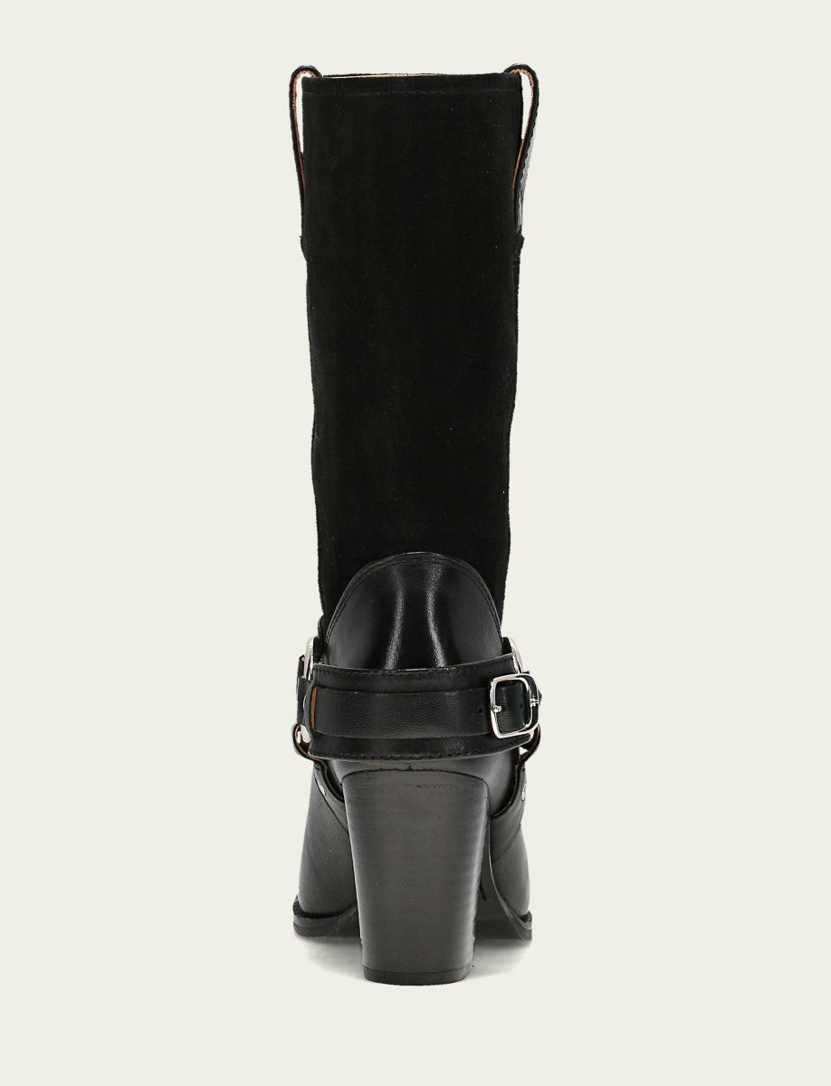Women's Black Shiloh Harness Belted Boot