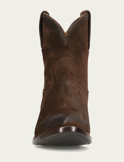 Women's Chocolate Suede Billy Short Bootie