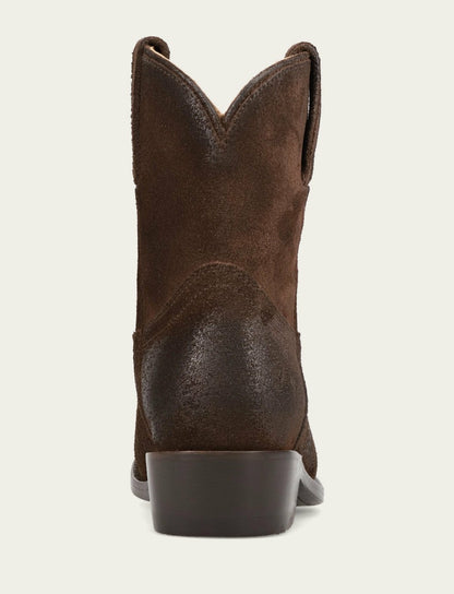 Women's Chocolate Suede Billy Short Bootie