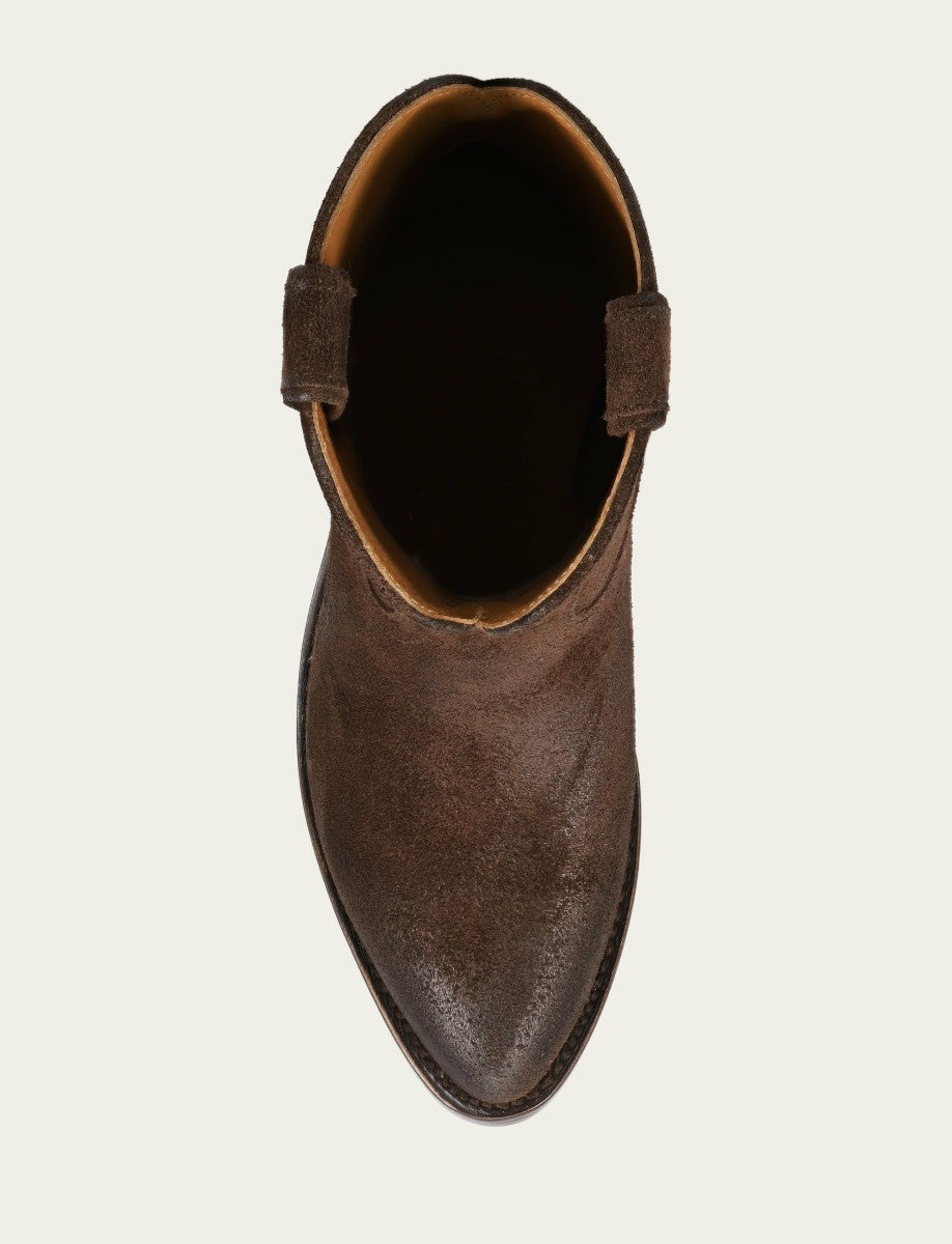 Women's Chocolate Suede Billy Short Bootie