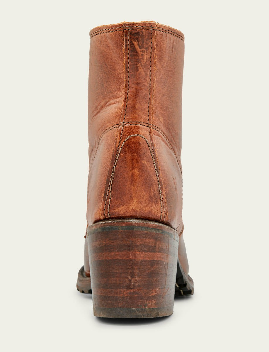 Women's Cognac Sabrina 6G Lace Up Booties