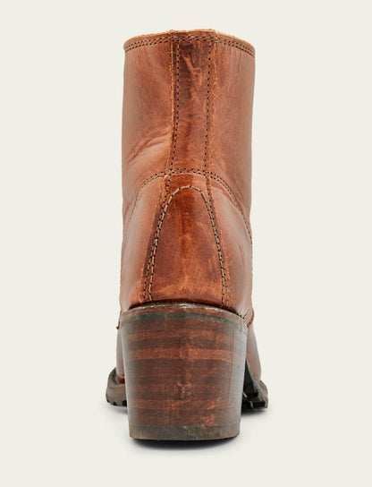 Women's Cognac Sabrina 6G Lace Up Booties