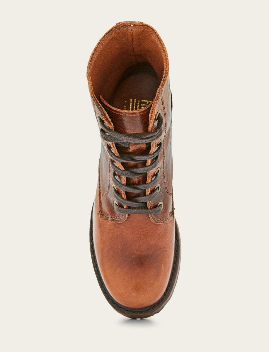Women's Cognac Sabrina 6G Lace Up Booties