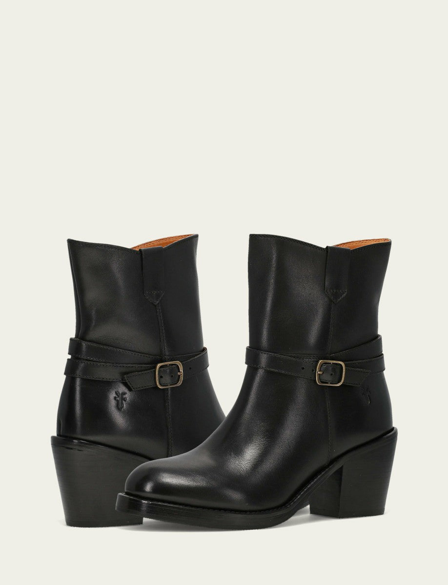 Women's Black Rylee Belted Inside Zip Boot