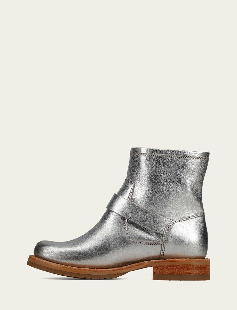 Women's Silver Veronica Flex Booties