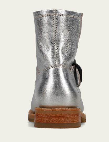 Women's Silver Veronica Flex Booties