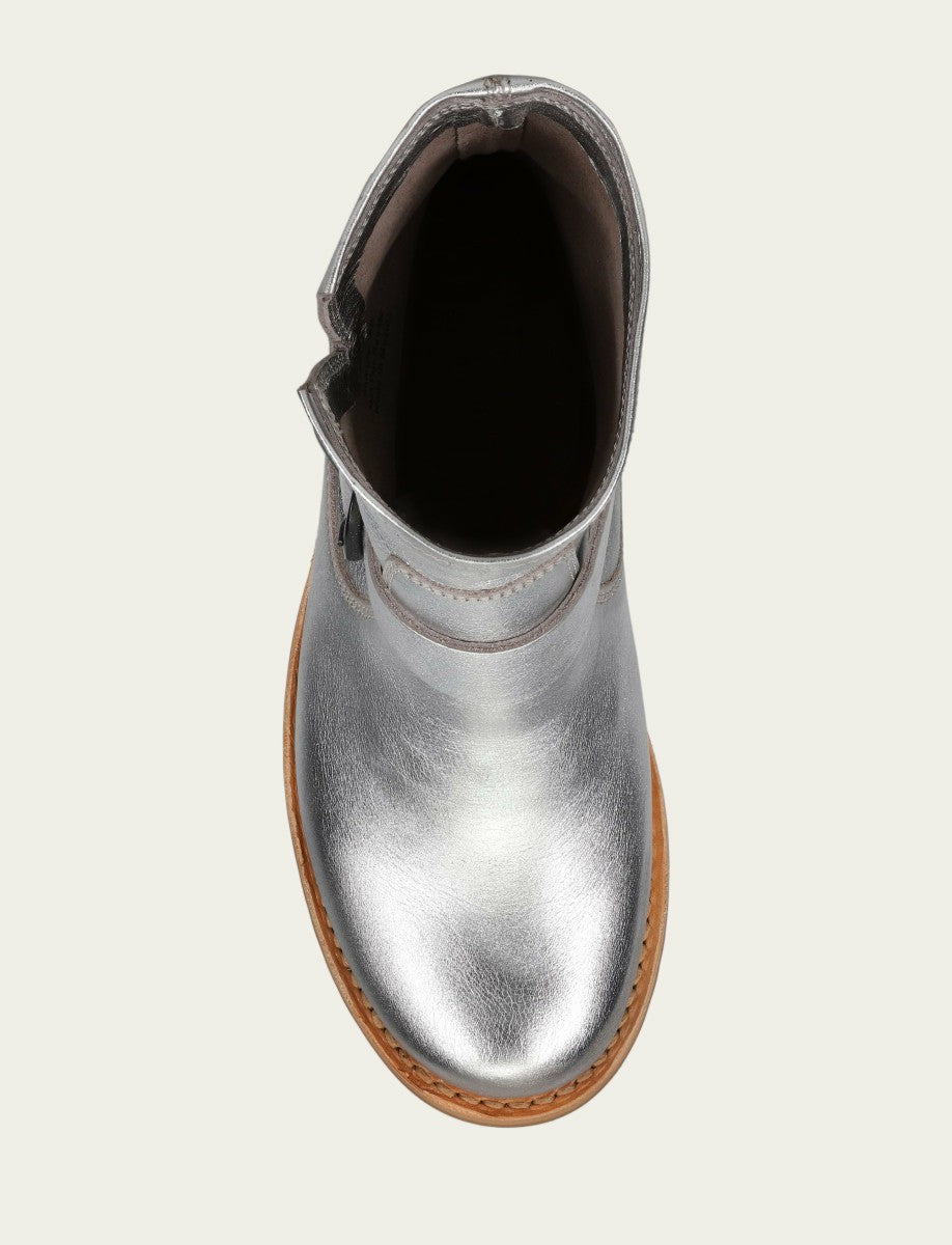 Women's Silver Veronica Flex Booties