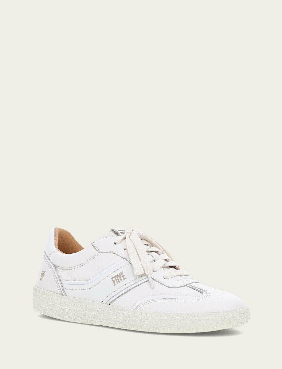 Women's White Milly Low Lace Sneakers