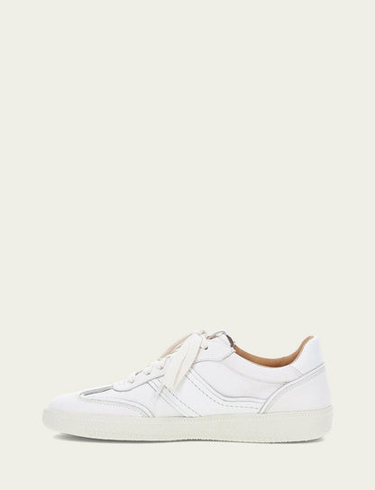 Women's White Milly Low Lace Sneakers