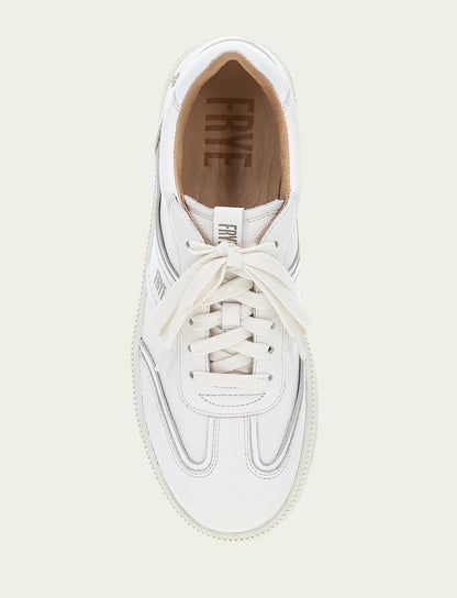 Women's White Milly Low Lace Sneakers