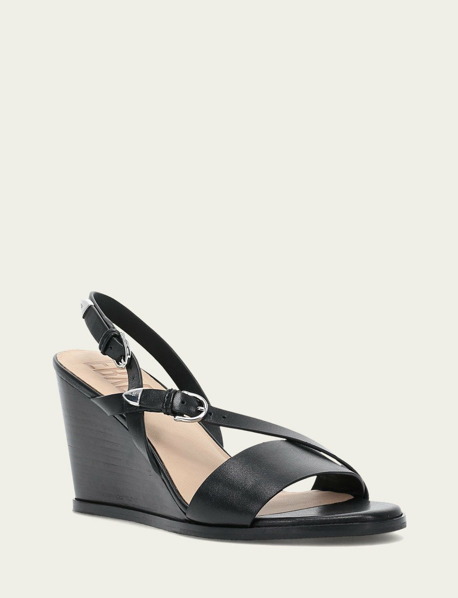 Women's Black Rachel Buckle Sandals
