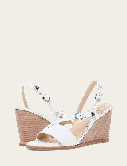 Women's White Rachel Buckle Sandals
