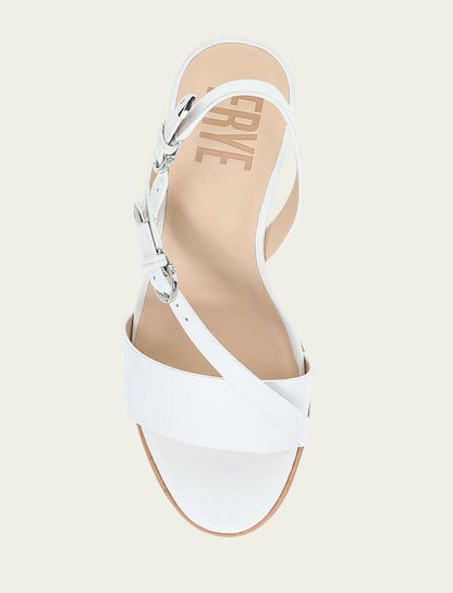 Women's White Rachel Buckle Sandals