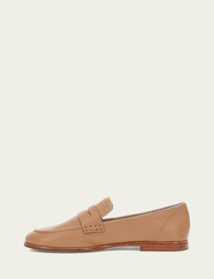 Women’s Tan Faith Leather Loafers