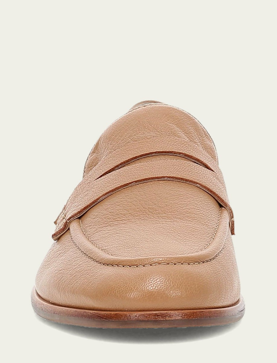 Women’s Tan Faith Leather Loafers