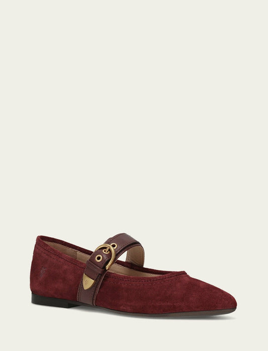Women's Garnet Heather Buckle Mary Jane Flat