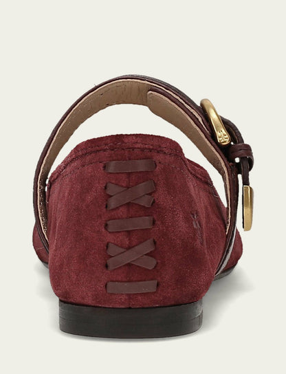 Women's Garnet Heather Buckle Mary Jane Flat