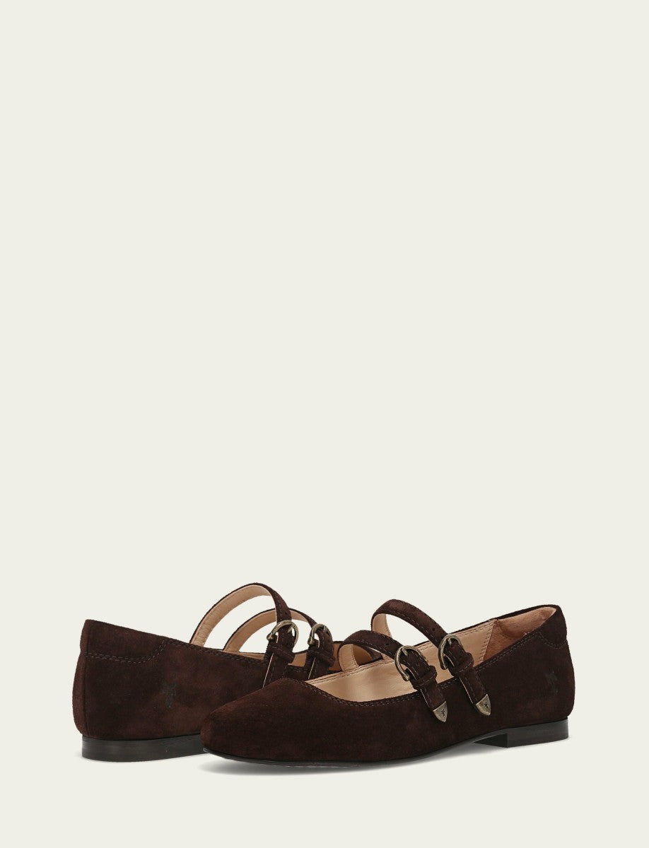 Women's Chocolate Carson Multi Mary Jane Flat