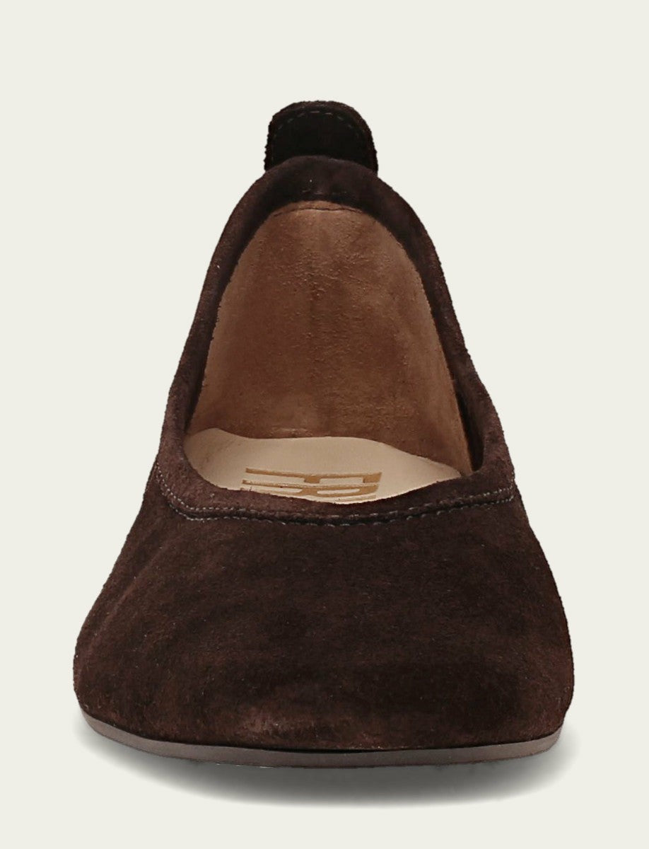 Women's Chocolate Suede Hayley Ballet Flat