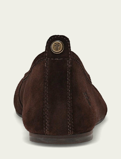 Women's Chocolate Suede Hayley Ballet Flat