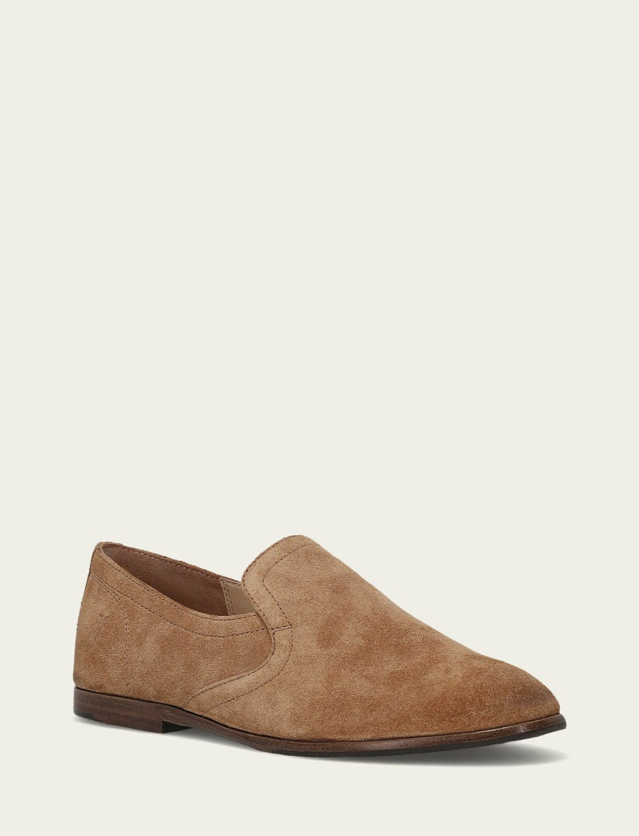 Women's Almond Suede Faith Slip On Loafer