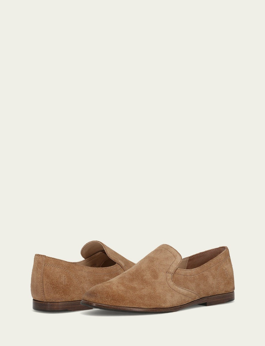 Women's Almond Suede Faith Slip On Loafer