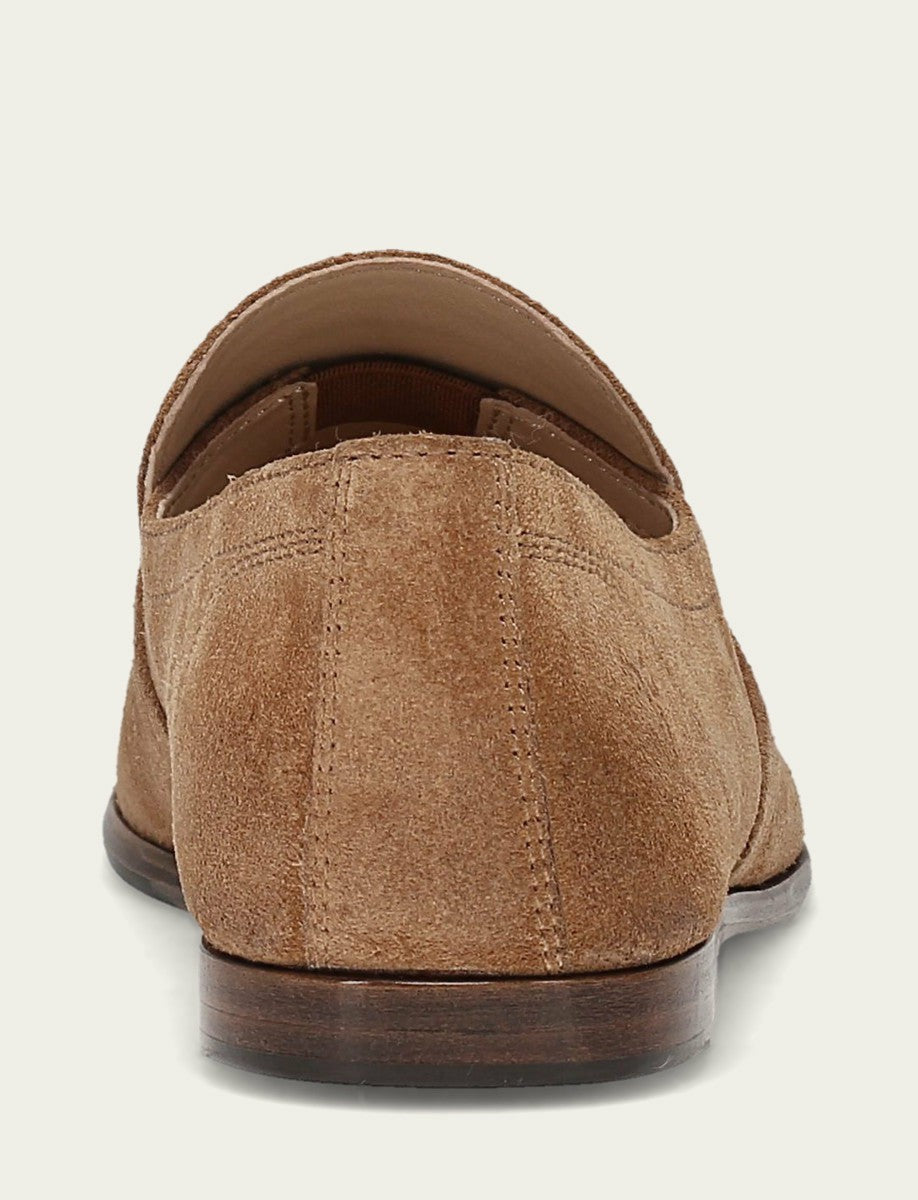 Women's Almond Suede Faith Slip On Loafer
