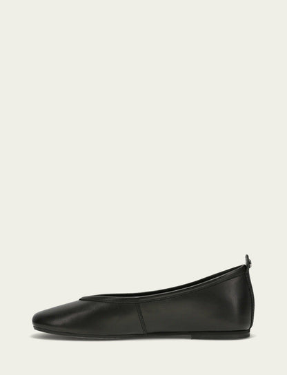 Women’s Black Hayley Leather Ballet Flats
