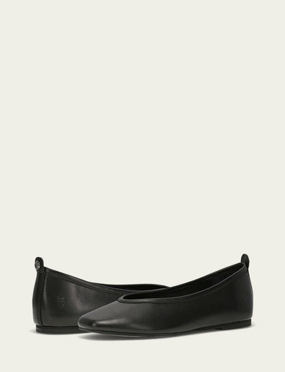 Women’s Black Hayley Leather Ballet Flats